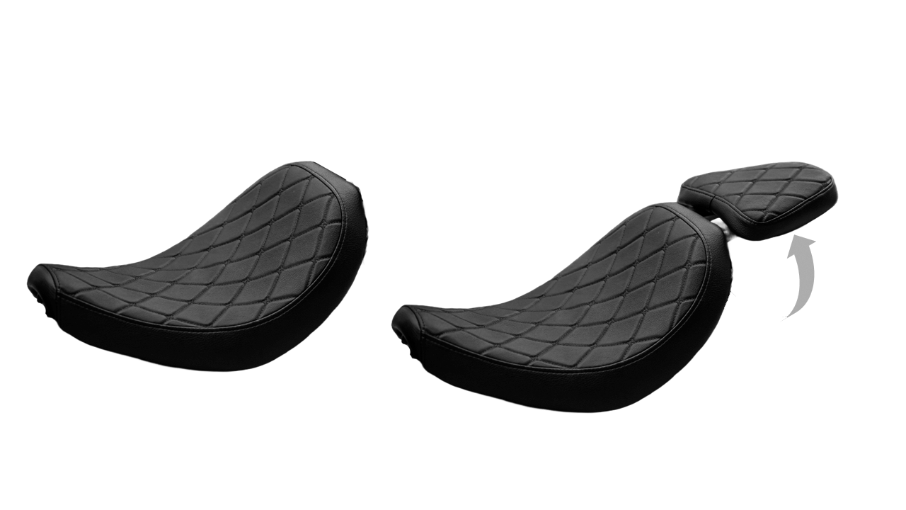PHAN VP-014 Retractable passenger sheet for Rebel 250/300/500 Black　