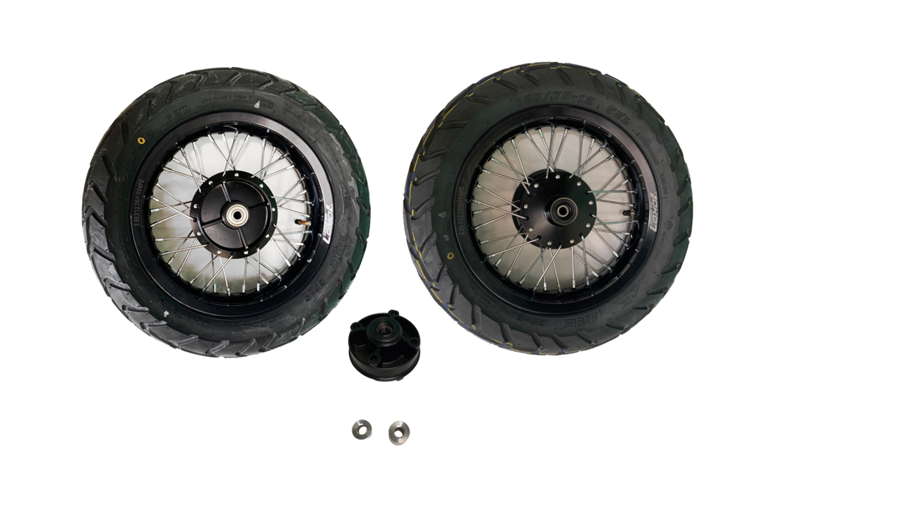 8ft-MONKEY GROM DAX Spoke black Wheel Set (FR ABS対応)　