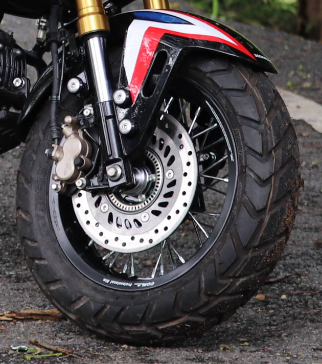 8ft-MONKEY GROM DAX Spoke black Wheel Set (FR ABS対応)　
