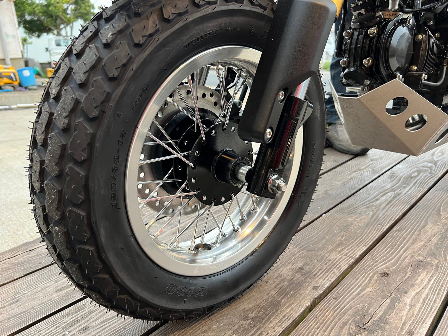 8ft-MONKEY GROM DAX Spoke Silver Wheel Set (FR ABS対応)　